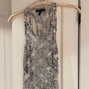BCBGMaxAzria Snakeskin-Style Flowy Tank, Size S